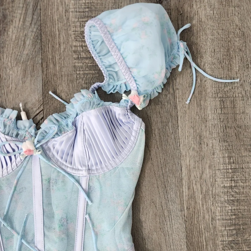 New!For Love And Lemons Ellery‎ Bustier Corset Top